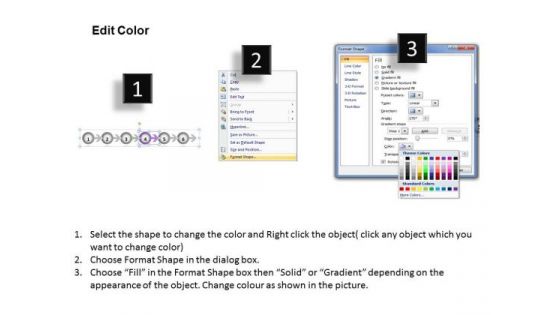 Ppt Continuous Way To Show Six Create PowerPoint Macro Marketing Process Templates
