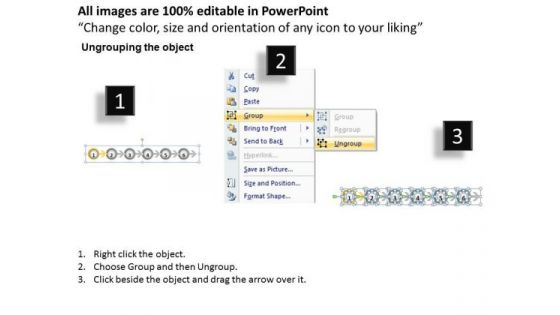 Ppt Continuous Way To Show Six Steps Workflow PowerPoint Templates