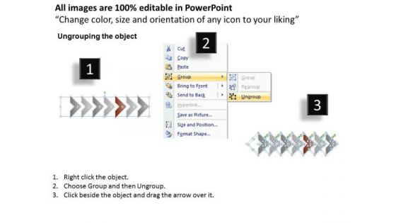 Ppt Correlated Arrows In Horizontal Create PowerPoint Macro 7 State Diagram Templates