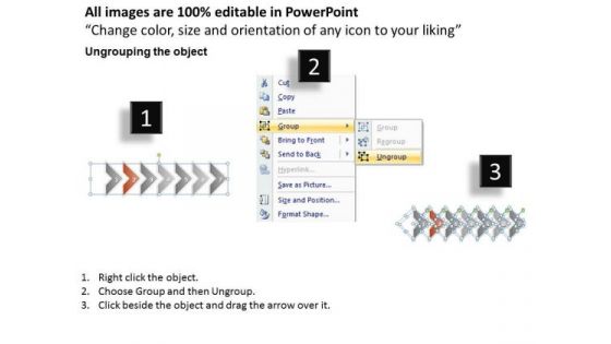 Ppt Correlated Arrows PowerPoint Templates Even Line 7 Stages