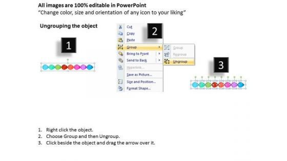 Ppt Correlated Circular Arrows PowerPoint Templates Horizontal Line 8 Stages