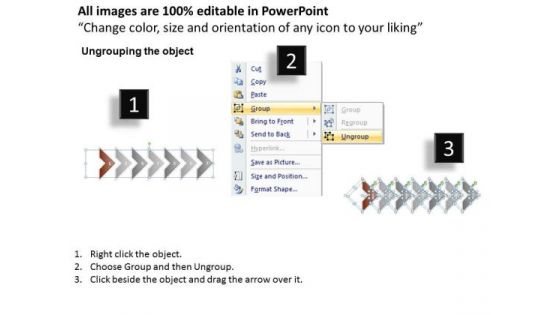 Ppt Correlated PowerPoint Graphics Arrows Parallel Line 7 Stage Templates