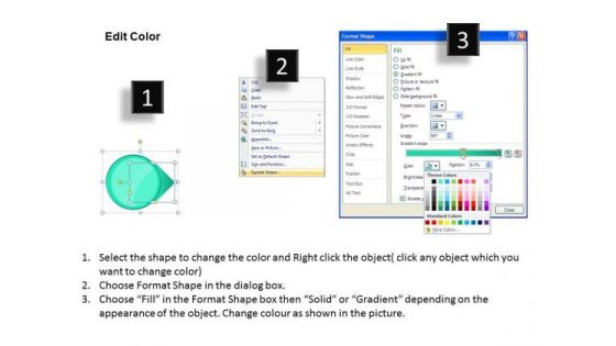 Ppt Cyan Circular Arrow Business PowerPoint Slide Text Download Process Chart Templates
