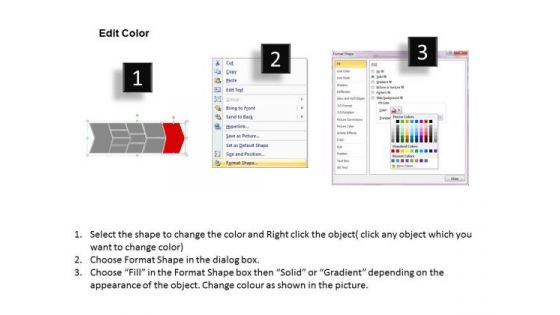 Ppt Describing Red Component Using Chevron Diagram Presentation PowerPoint Templates