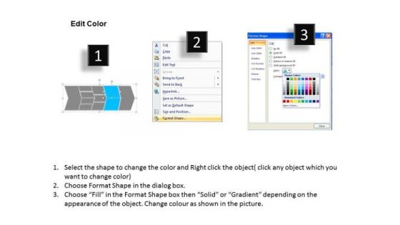 Ppt Describing Sky Blue Component Using Chevron Diagram PowerPoint Templates