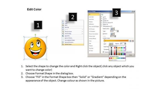Ppt Design PowerPoint 2007 Of A Cheerful Smiley Templates