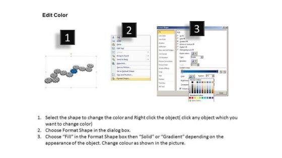 Ppt Design Slides Leadership Gears Process Ppt Slides
