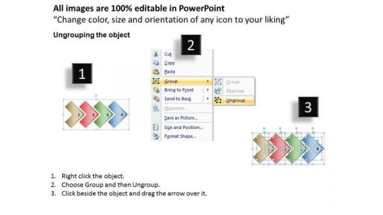 Ppt Direct Description Of 4 Steps Included Procedure PowerPoint Templates