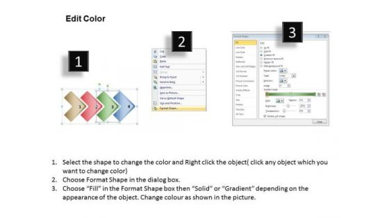 Ppt Direct Description Of 4 Steps Included Procedure PowerPoint Templates