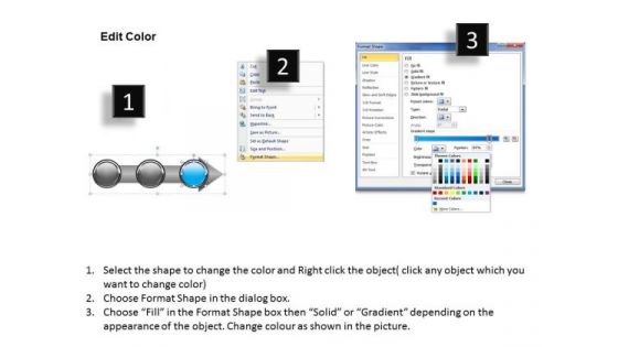 Ppt Direct Description Of Arrow Process Using Stage 3 PowerPoint Templates