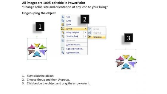 Ppt Direction Arrows Diagram PowerPoint Free Editable Templates