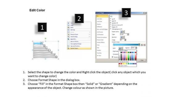 Ppt Fancy Letters Abcdefg With Textboxes Process PowerPoint Templates