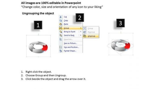 Ppt Five Steps Working With Slide Numbers Circle Process PowerPoint Templates