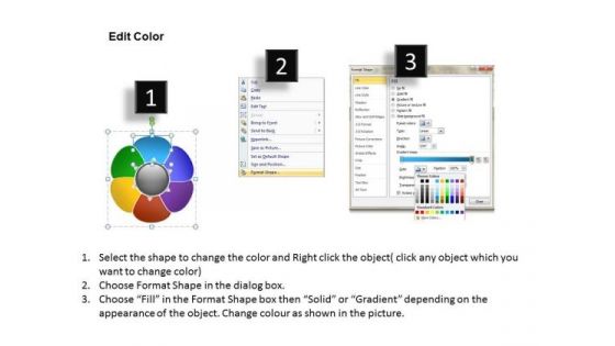 Ppt Flower Petal Diagram Presentation PowerPoint Tips Editable Templates