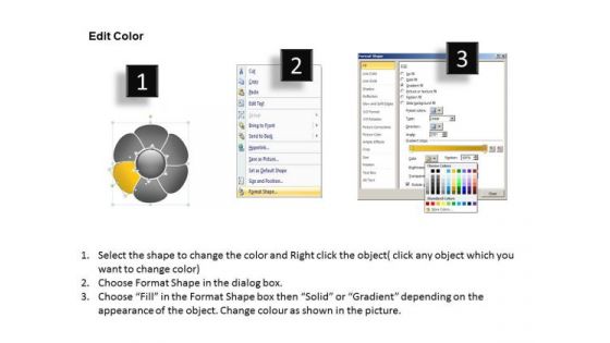 Ppt Flower Petal Layout Free Editable PowerPoint Maps For Presentations Templates