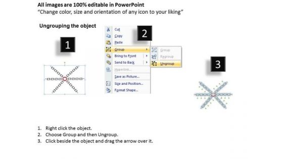 Ppt Four Interconnected Points Editable Operations Management PowerPoint Templates