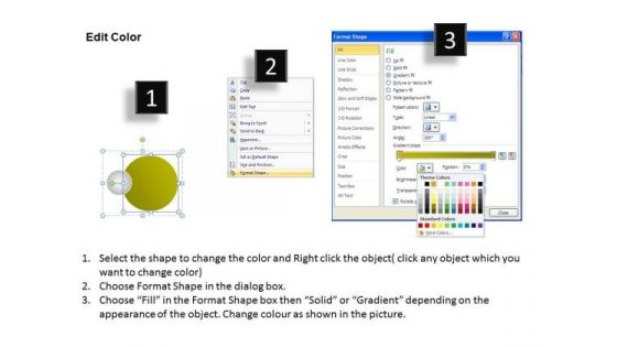 Ppt Four Scientific Method Steps PowerPoint Presentation Text Circle Templates