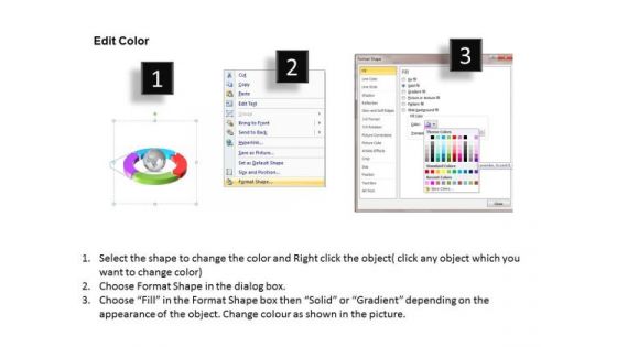 Ppt Four Segments Around Globe In Circle PowerPoint Presentation Templates