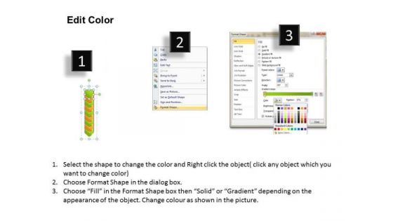 Ppt Go Green Layouts PowerPoint Free And Orange Arrow 9 Stages Templates