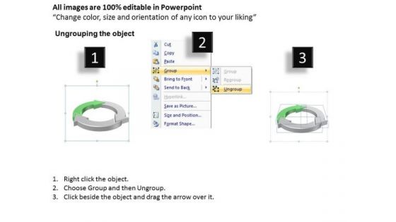 Ppt Go Green PowerPoint Presentation Arrow Pointing Inwards Circle Templates