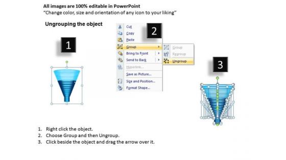 Ppt Graphics Showing Sales Marketing Funnel Diagram Slides