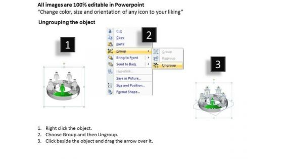 Ppt Green Men Standing On Business Layouts PowerPoint 2003 Download Pie Chart Templates