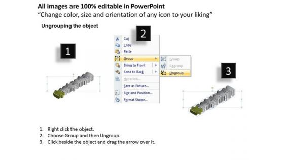Ppt Green Puzzle Modifying Slide Layouts PowerPoint Free Download Step Templates