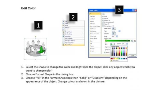 Ppt Group Of Describing People PowerPoint Presentation With 3d Pie Chart Templates