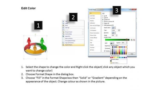 Ppt Group Of People Presentation Layouts Circular Puzzle PowerPoint Templates