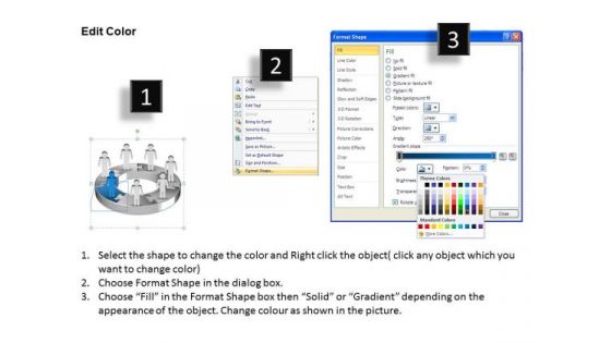 Ppt Group Of World Business PowerPoint Templates People With 3d Pie Diagram