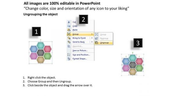 Ppt Hexagon Shapes Chart Presentation PowerPoint Tips Free Download Templates