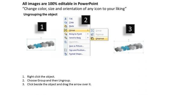 Ppt Highlighted Second Blue Step Of Writing Process PowerPoint Presentation Templates