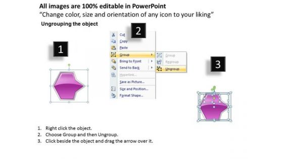 Ppt Horizontal Abstraction Of Octagonal Arrows 6 Power Point Stage Pink PowerPoint Templates