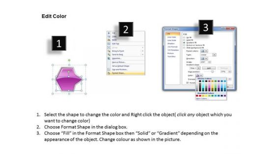 Ppt Horizontal Abstraction Of Octagonal Arrows 6 Power Point Stage Pink PowerPoint Templates