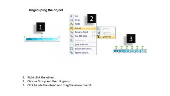 Ppt Horizontal Polished Style PowerPoint 2007 6 Stages 1 Templates