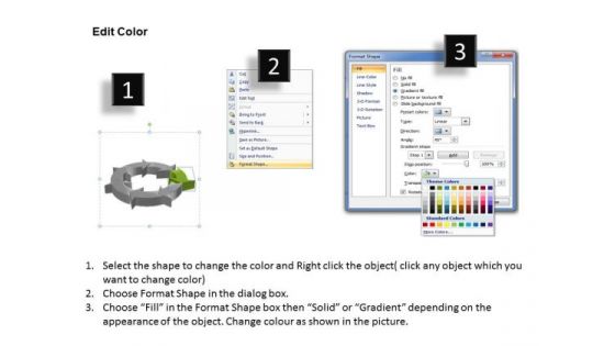 Ppt Iinstruction Of PowerPoint Presentation Circular Procedure 7 Stages Templates