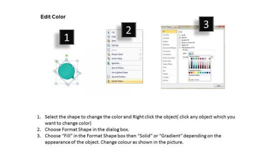 Ppt In Text PowerPoint Citation Apa Circles Arrow Process Business Templates