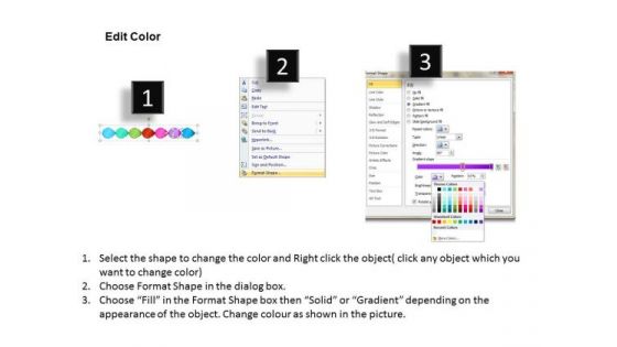 Ppt Interconnected Stock Exchange Circular Arrows Straight Line 7 Stages PowerPoint Templates