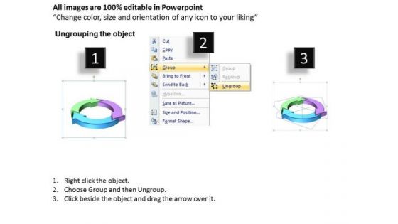 Ppt Interconnected Systems Arrows Pointing Inwards Circle PowerPoint Templates