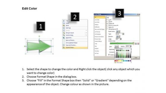 Ppt Linear Abstraction Arrow Cause And Effect Diagram PowerPoint Template Templates