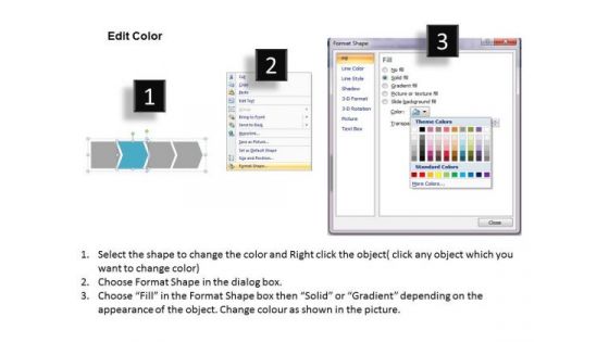 Ppt Linear Action Free Business Layouts Process Management Diagram PowerPoint Templates