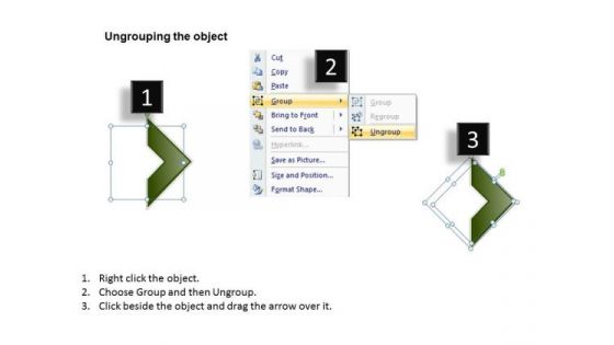 Ppt Linear Arrow-5 State Diagram PowerPoint Templates