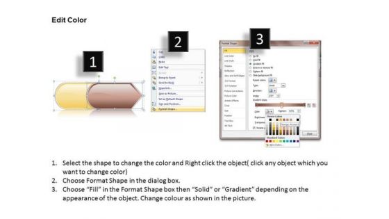 Ppt Linear Arrow 2 Stages PowerPoint Templates