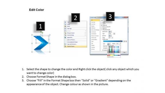 Ppt Linear Arrows 7 State PowerPoint Project Diagram Templates
