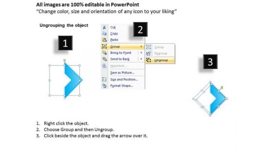 Ppt Linear Arrows Modifying Slide Layouts PowerPoint Three State Diagram Templates