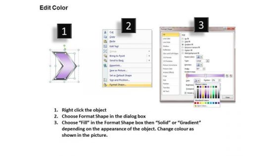 Ppt Linear Demonstration Of Business Forging Process PowerPoint Slides Templates
