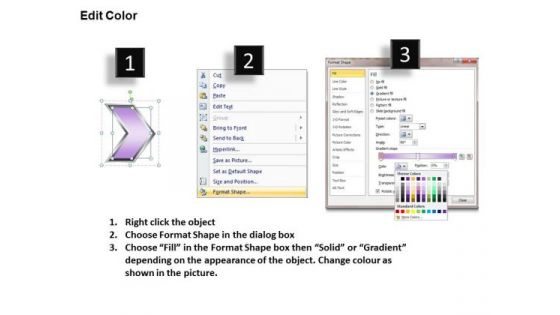 Ppt Linear Demonstration Of Process Business PowerPoint Templates