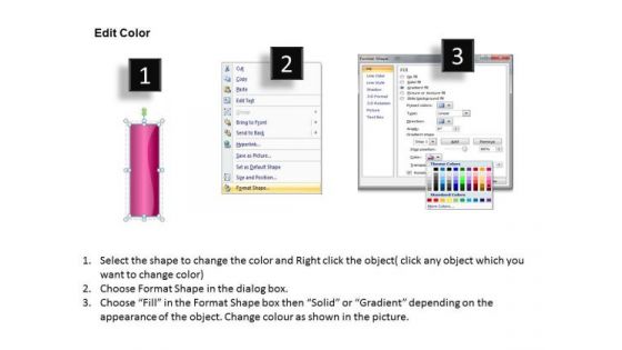Ppt Linear Draft 7 Stages5 PowerPoint Templates