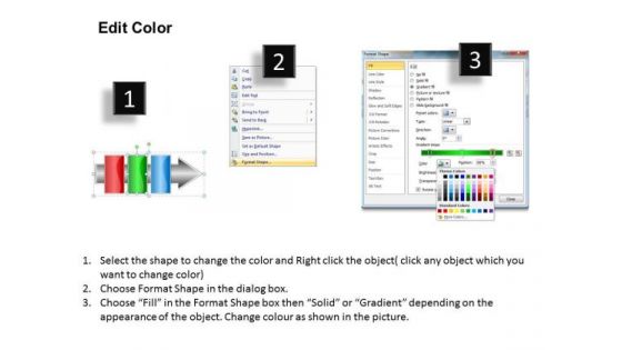 Ppt Linear Flow 3 Steps1 PowerPoint Templates