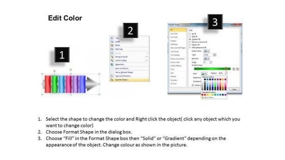Ppt Linear Flow 6 Stepts PowerPoint Templates